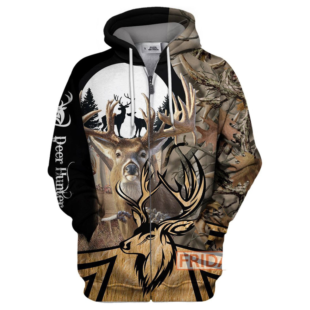 Gifury Hunting Hoodie Deer Hunting Deers Shadow Forest Art T-shirt Hunting Shirt Sweater Tank 2023