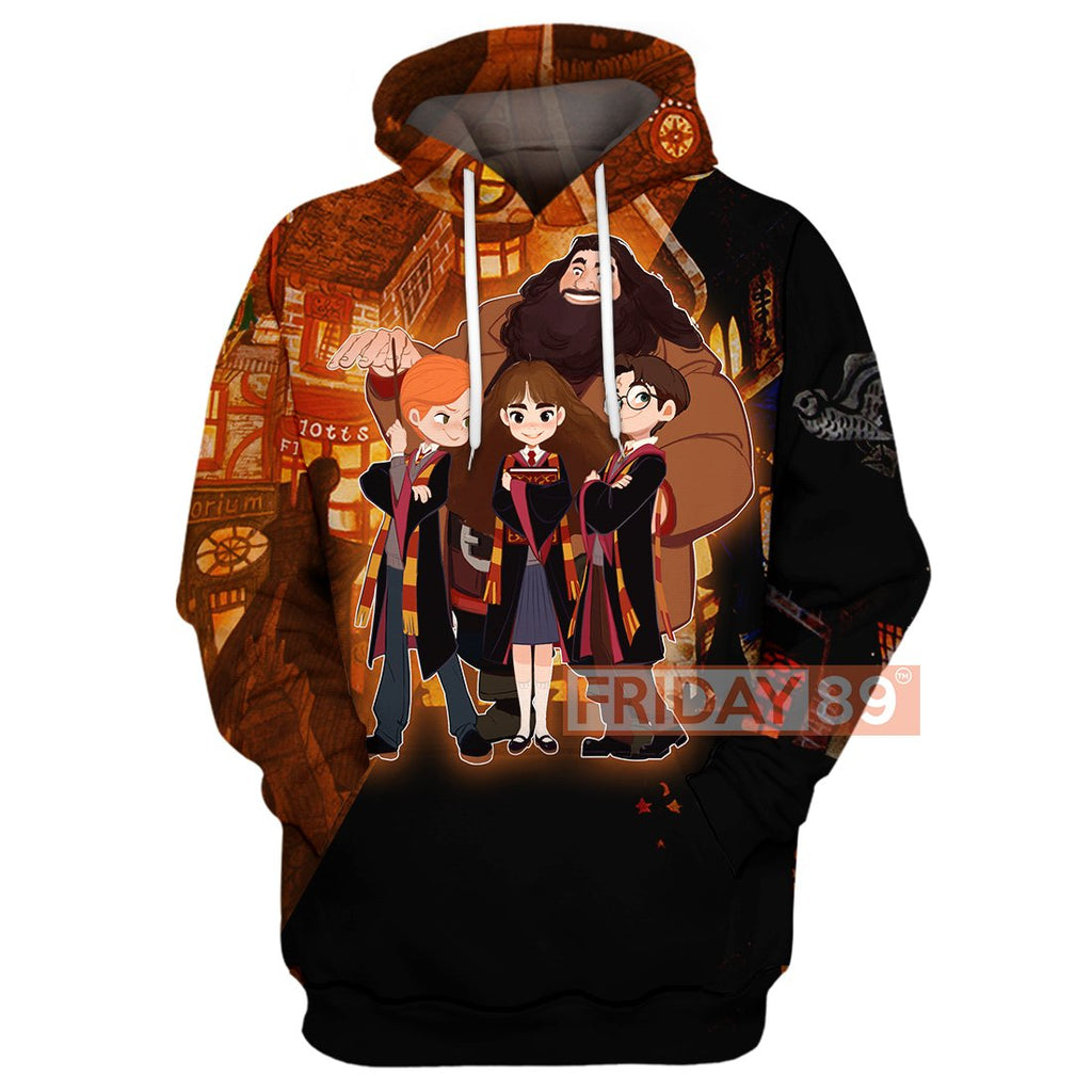 HP Village And Friends Over Print Hoodie T-shirt