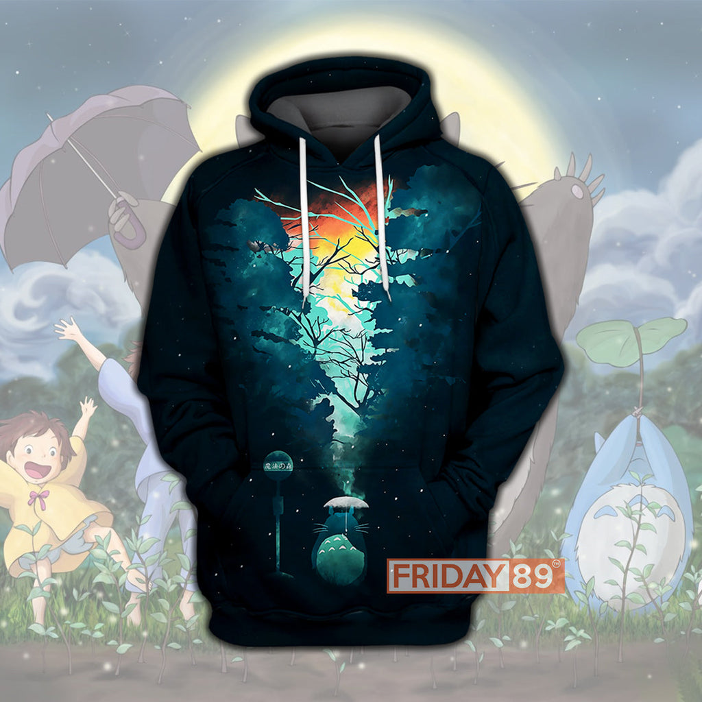  S.Ghibli Hoodie Walk In The Totoro Forest 3D Print T-shirt Awesome High Quality S.Ghibli Totoro T-shirt Sweater Tank 