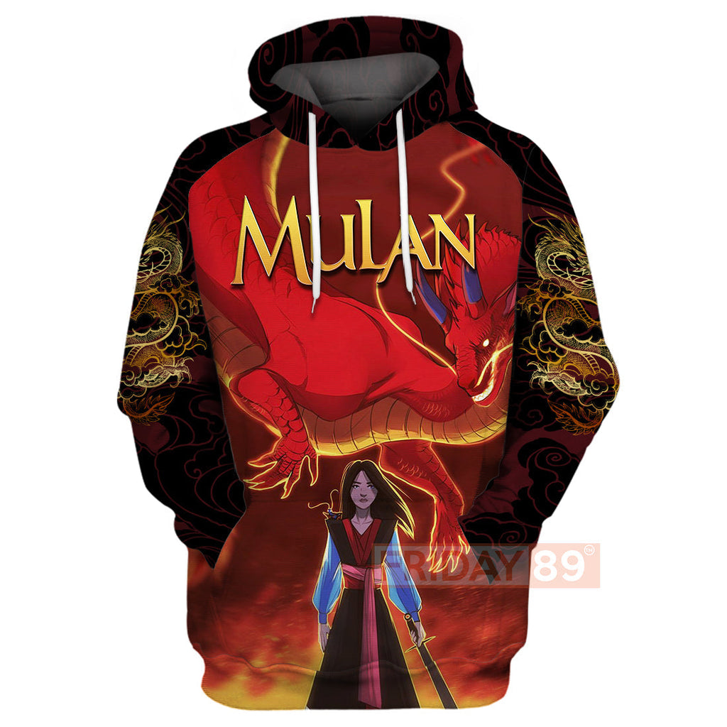 Mulan T-shirt Princess Mulan Dragon Cartoon 3D T-shirt Amazing DN Hoodie Sweater Tank