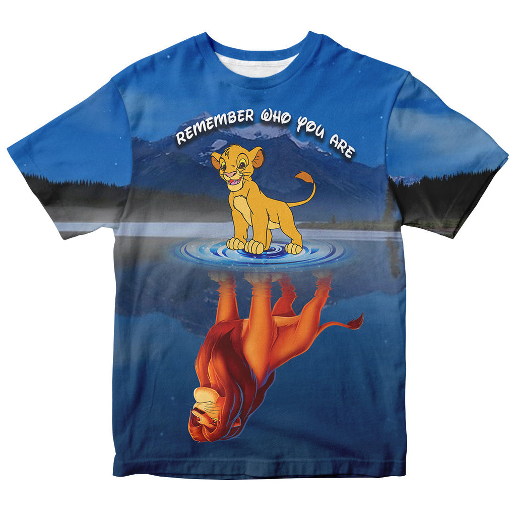 LK T-shirt Remember Who You Are Simba Blue T-shirt Awesome DN Hoodie Sweater Tank