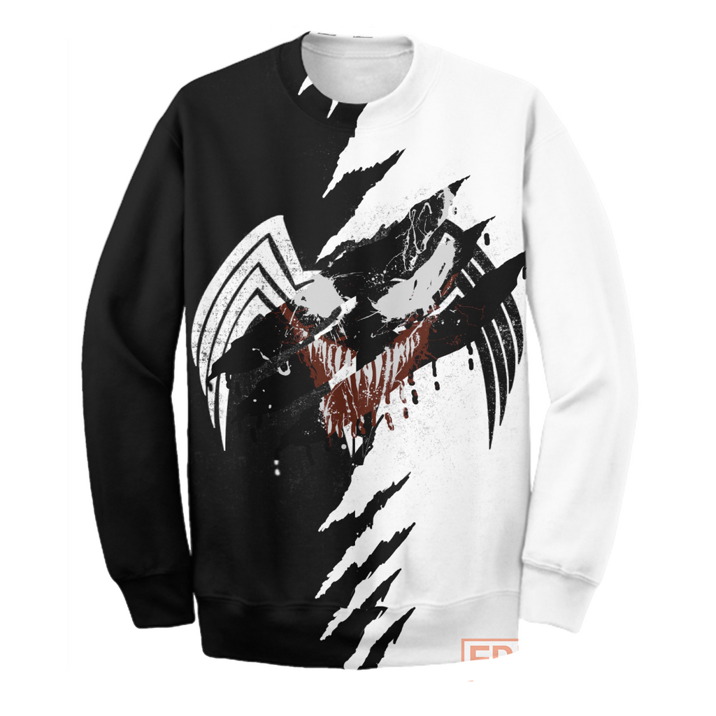  Venom MV T-shirt Venom Black & White T-shirt MV Venom Hoodie Sweater Tank 2024