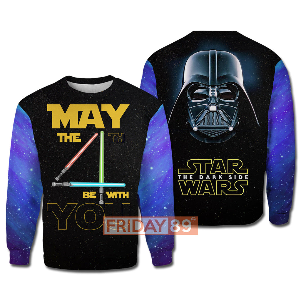  SW T-shirt D.Vader May the 4th Be With You 3D Print T-shirt Amazing High Quality SW Hoodie Sweater Tank 2023