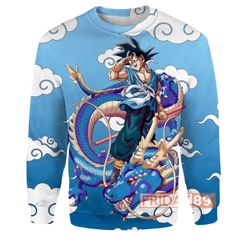  Dragon Ball Hoodie Goku With Dragon T-shirt Amazing High Quality Dragon Ball Shirt Sweater Tank 