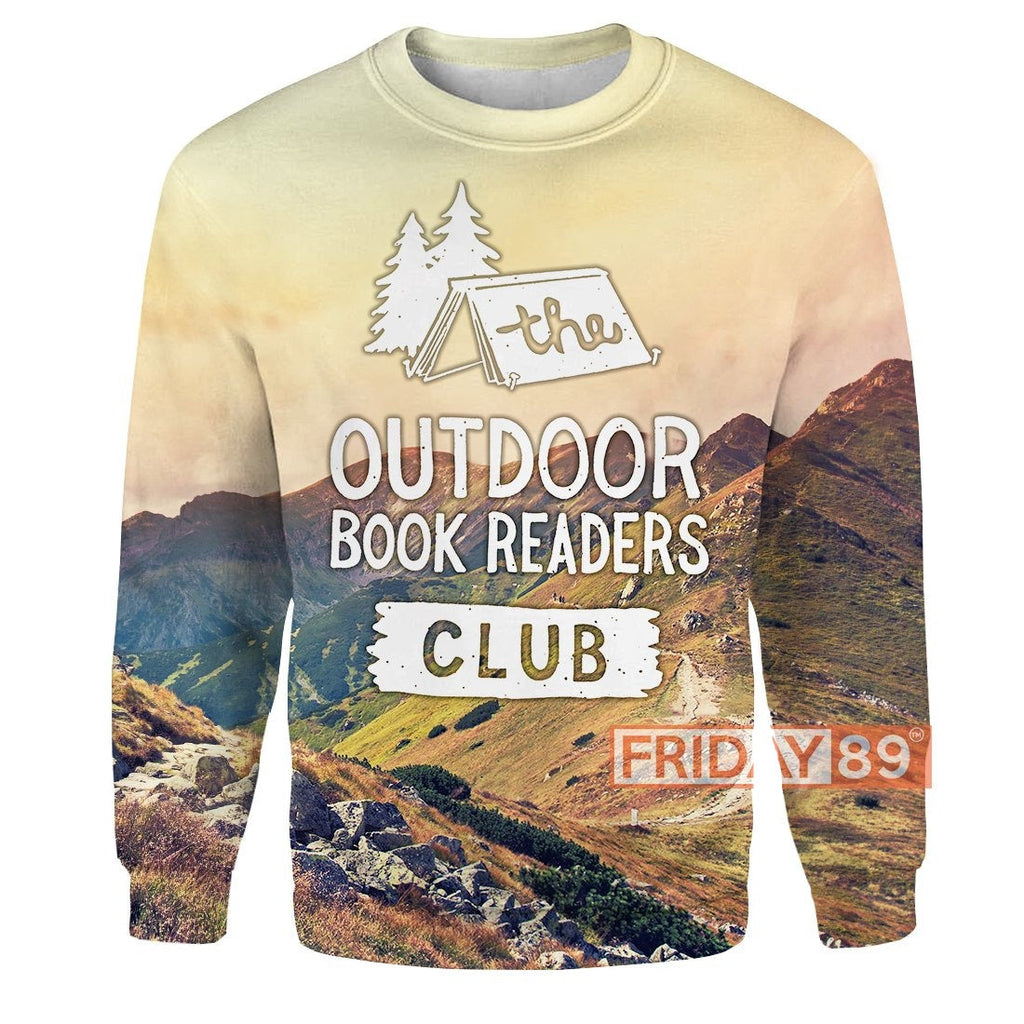 Camping Hoodie The Outdoor Book Readers Club Camping 3D Print Hoodie T-shirt Tank Sweater