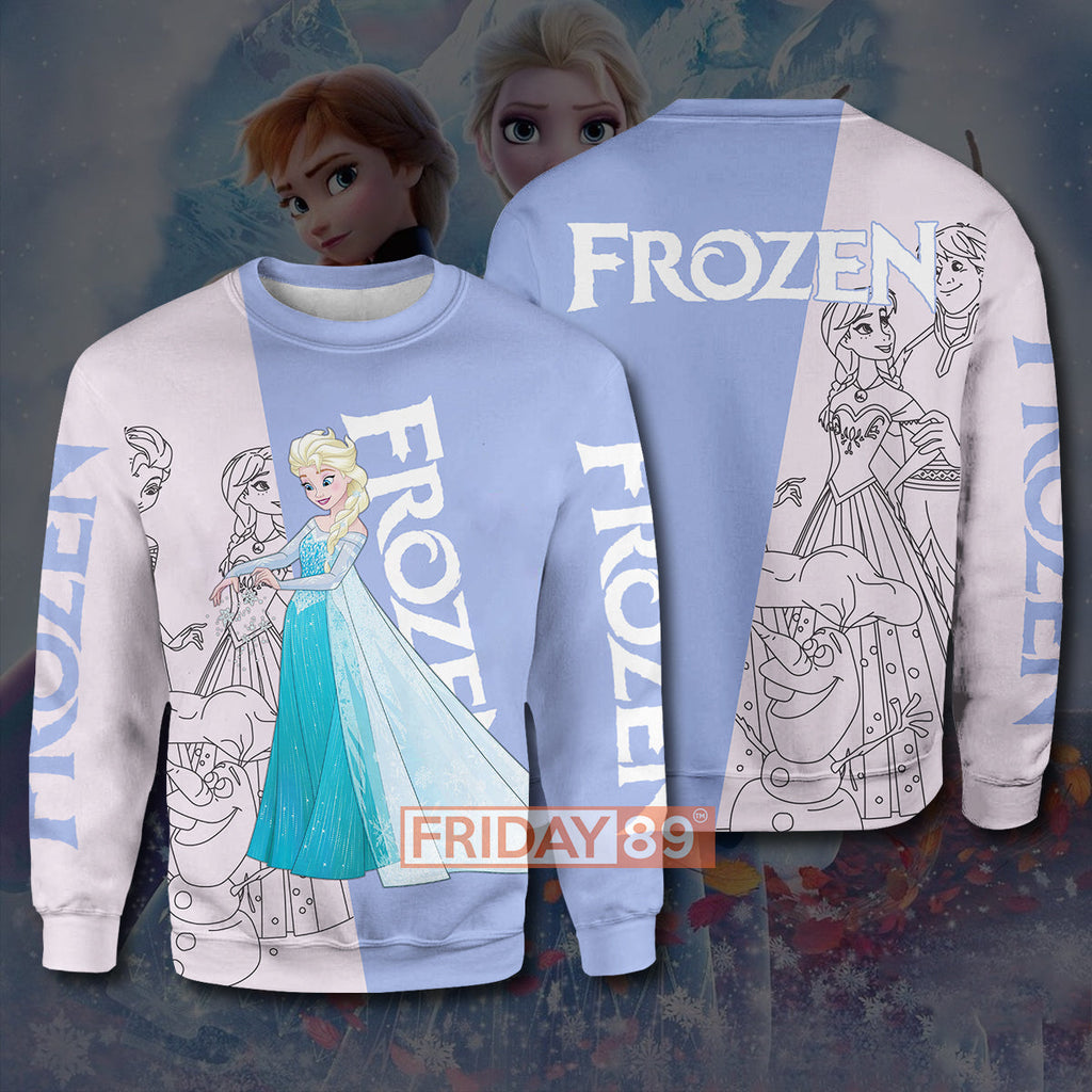 Frozen T-shirt Princess Elsa and Anna Frozen T-shirt Awesome DN Elsa Hoodie Sweater Tank