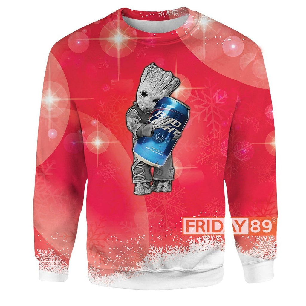  MV T-shirt Groot Hug Bud Light T-shirt Cute High Quality MV Groot Hoodie Sweater Tank 2023