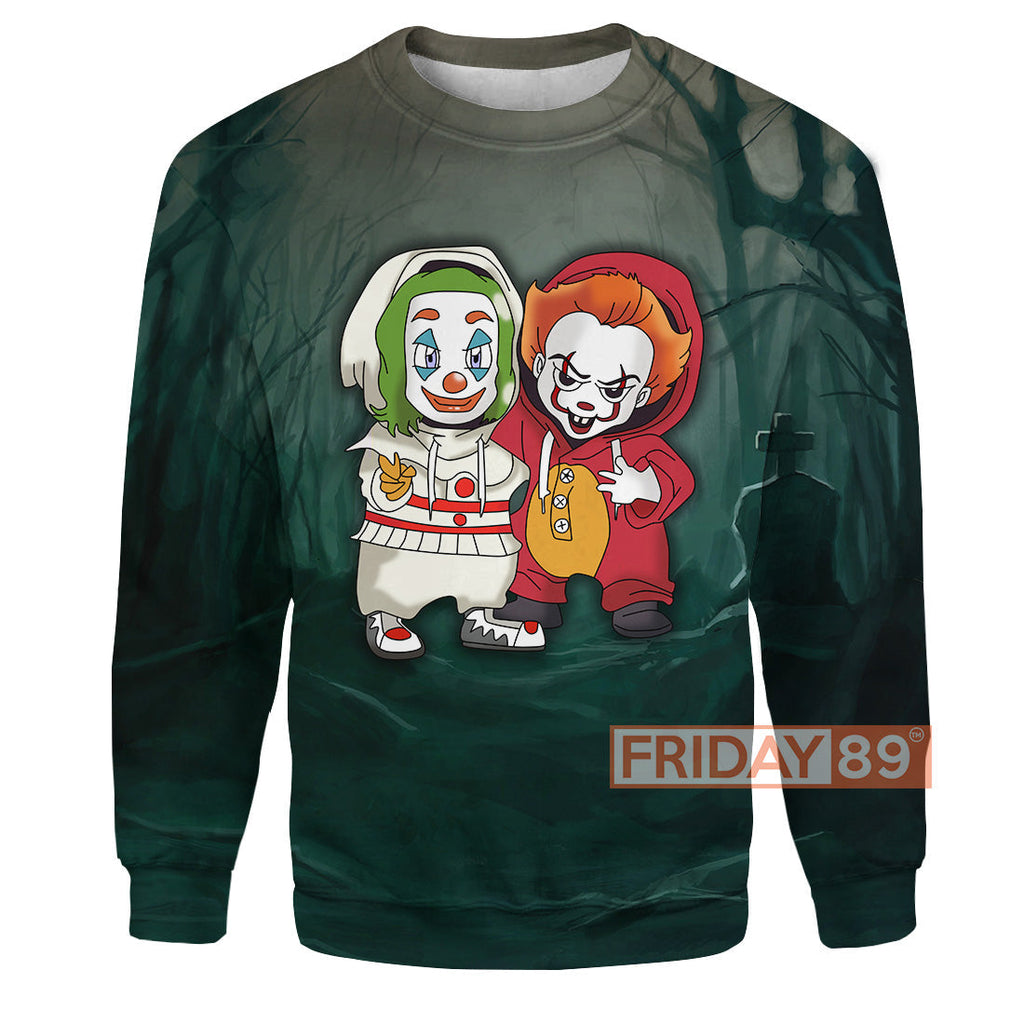  Joker IT Hoodie Joker & Pennywise T-shirt Amazing Joker IT Hoodie Sweater Tank 2023