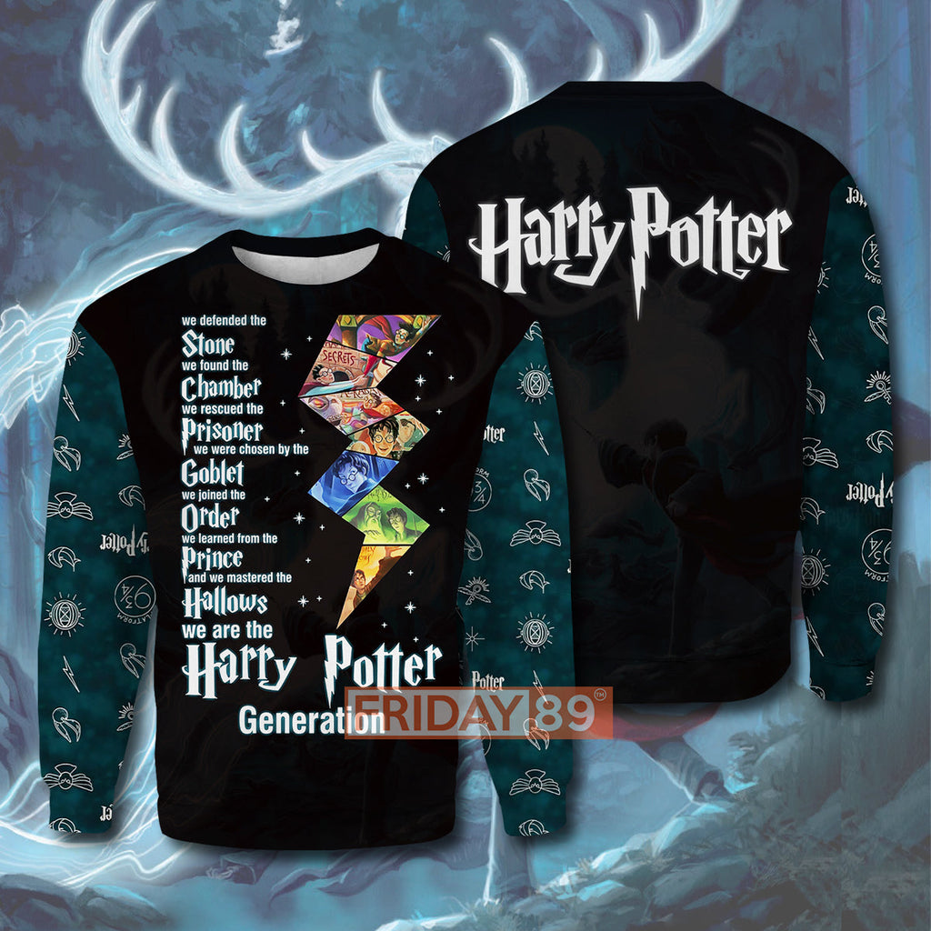  HP T-shirt Generation We Defended The Stone 3D Print T-shirt High Quality HP Hoodie Sweater Tank 2023