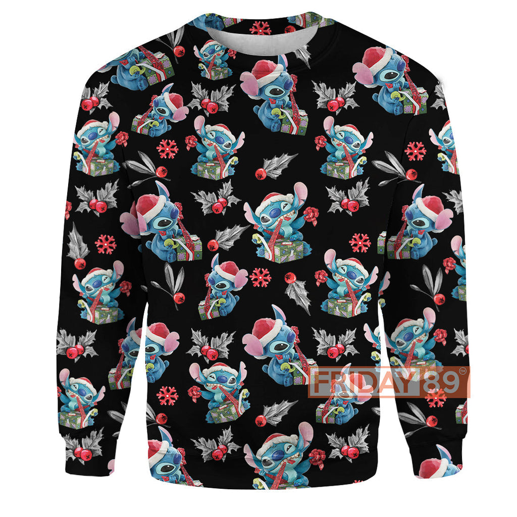 Stitch T-shirt Stitch Merry Christmas T-shirt High Quality DN Hoodie Sweater Tank