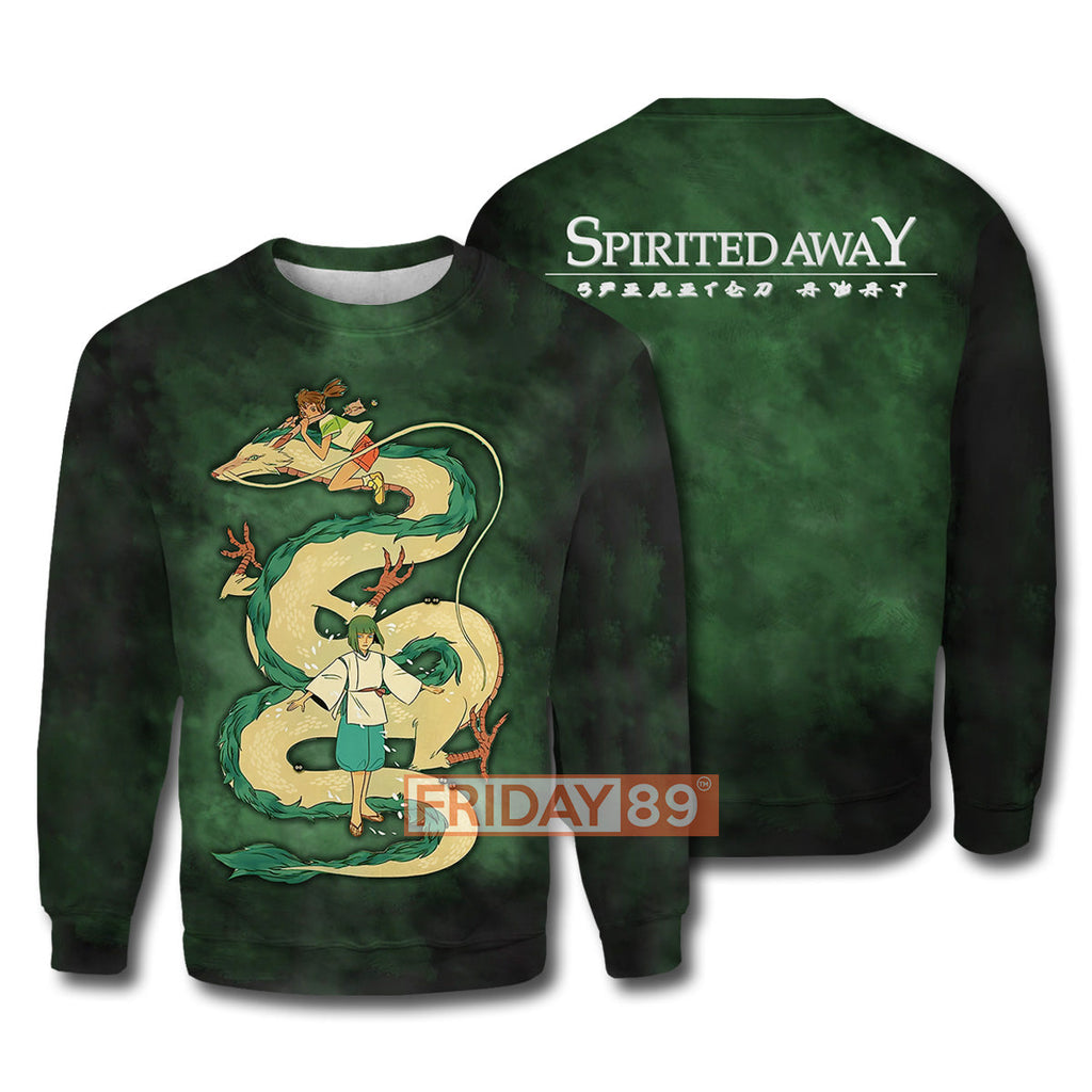  S.Ghibli Spirited Away Hoodie S.Ghibli Spirited Away Chihiro Hako Dragon T-shirt S.Ghibli Spirited Away Shirt Sweater Tank 