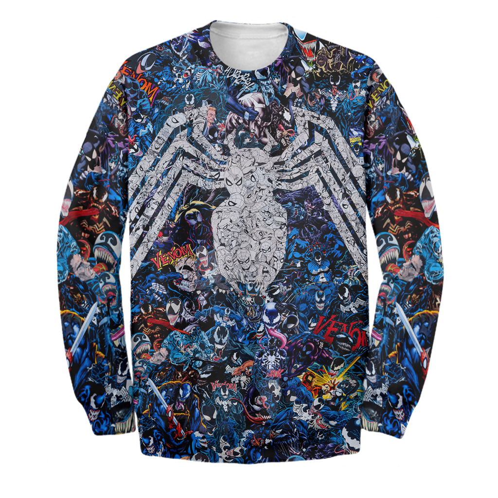  Venom MV Hoodie All Over Print Pattern Venom T-shirt Venom MV Shirt Sweater Tank 