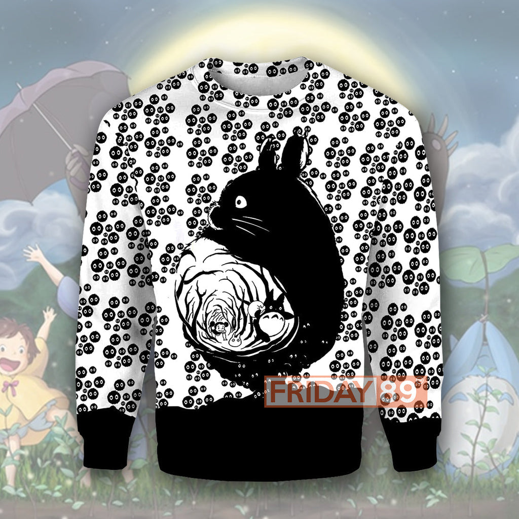  S.Ghibli T-shirt S.Ghibli Totoro Dust Bunnies Totoro Art 3D Print T-shirt Amazing High Quality S.Ghibli Totoro Hoodie Sweater Tank 