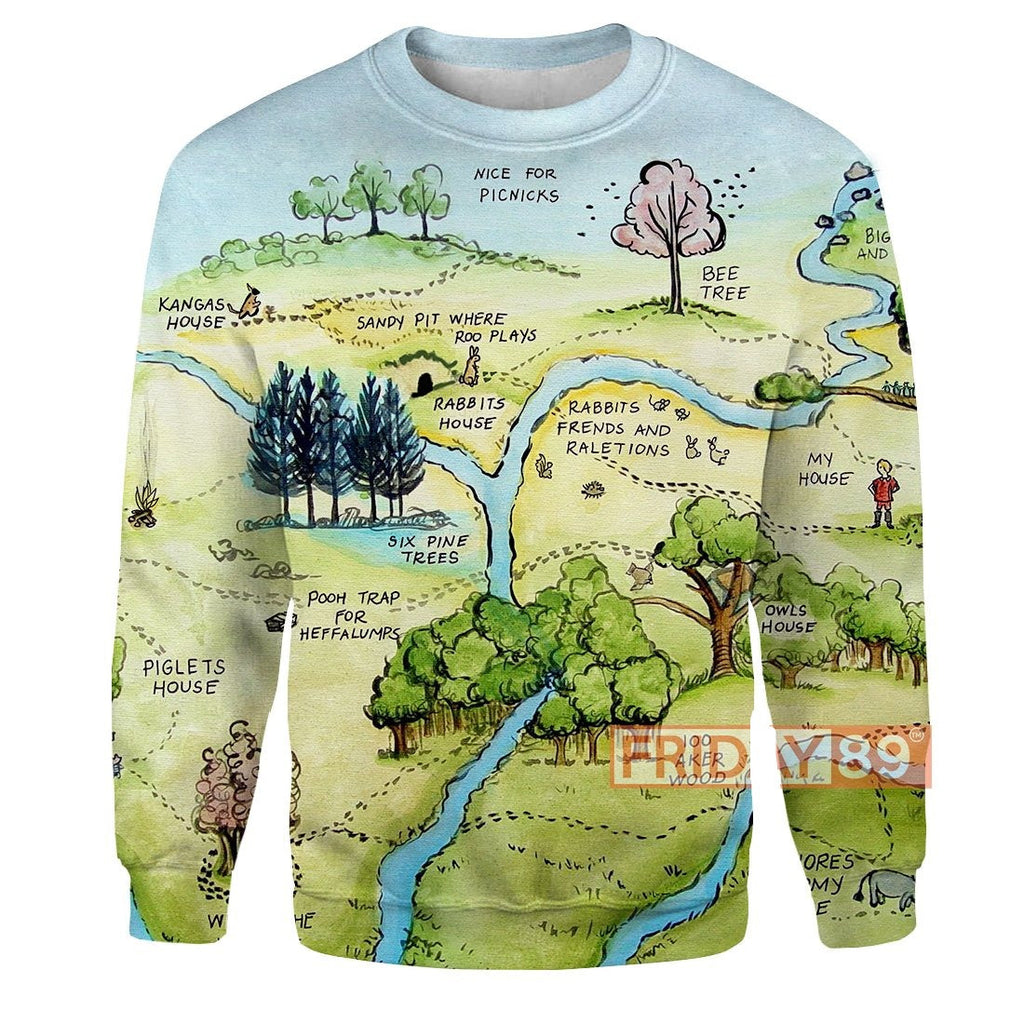 WTP T-shirt WTP Map T-shirt Cute DN Hoodie Sweater Tank