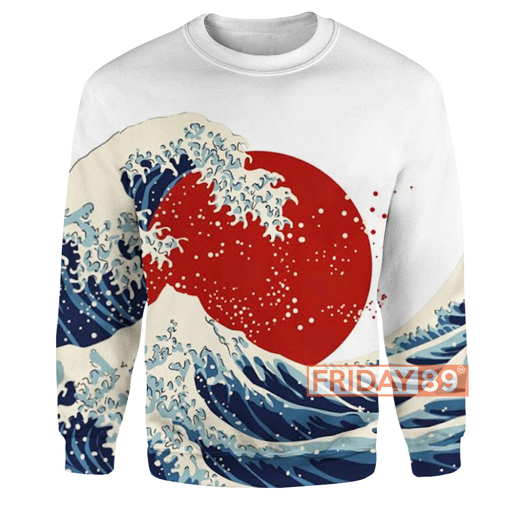 Gifury Japan Hoodie The Great Wave of Fukushima Japan Culture 3D Print T-shirt Japan Shirt Sweater Tank 2023