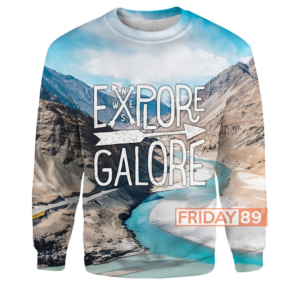 Camping T-shirt Explore Galore Camping 3D Print Hoodie T-shirt Tank Sweater