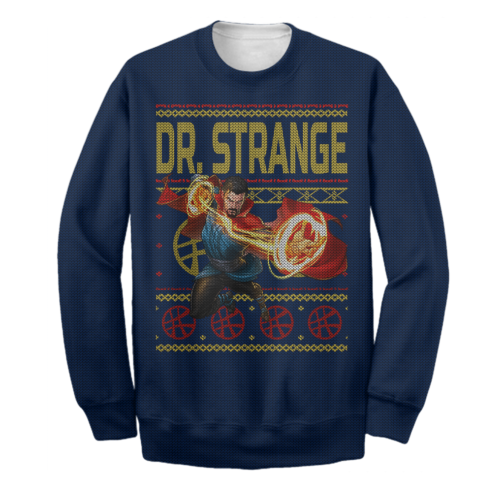  MV Sweater Doctor Strange hoodie Ugly Long Sleeve Christmas Printing Doctor Strange Long Sleeve Awesome MV Sweatshirt 