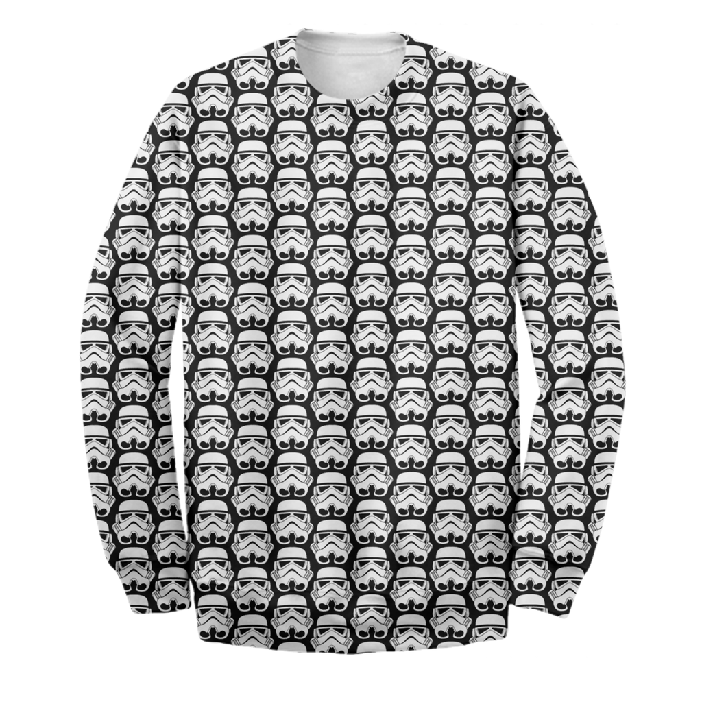  SW T-shirt SW Stormtrooper Pattern T-shirt Awesome SW Hoodie Sweater Zip 