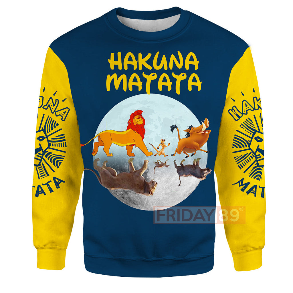 LK T-shirt In The Moon - Hakuna Matata T-shirt Awesome DN Hoodie Sweater Tank