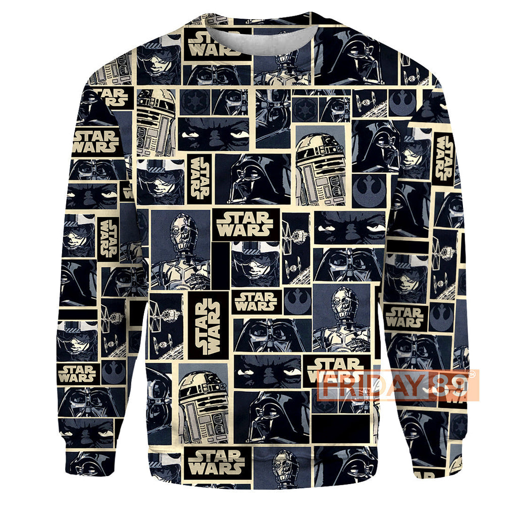  SW T-shirt SW Dark Side Comic T-shirt Amazing High Quality SW Hoodie Sweater Tank 2023