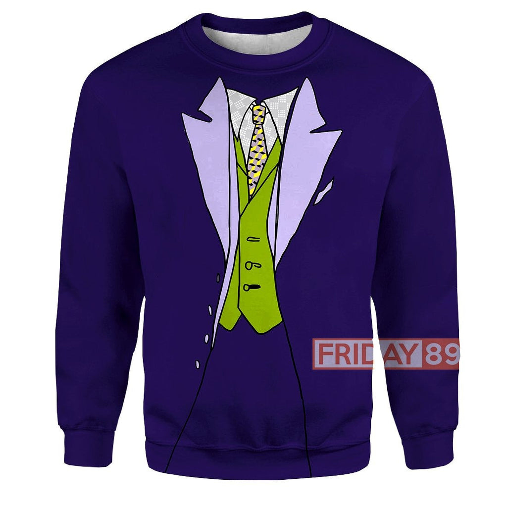  Joker Hoodie Joker Suit Cosplay Shirt Cool High Quality Joker Shirt Sweater Tank