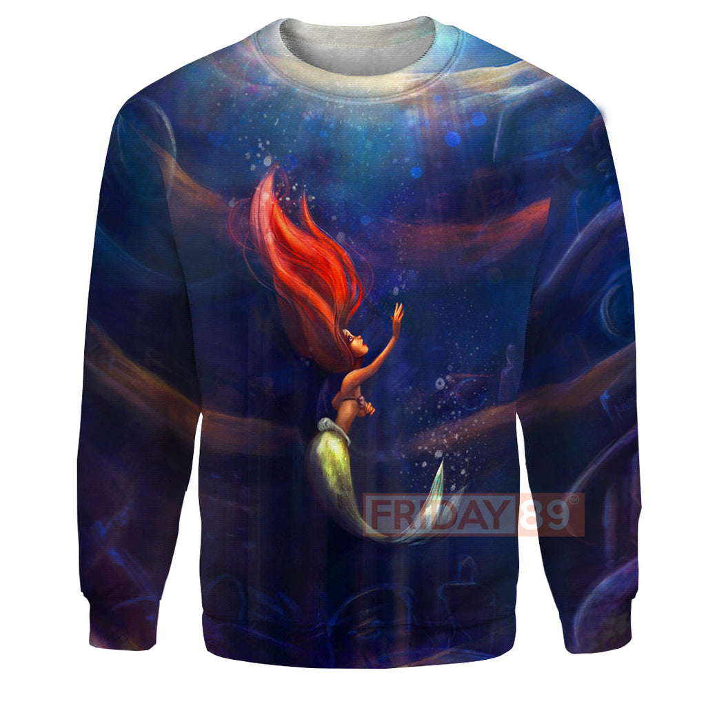 TLM Ariel T-shirt Little Mermaid Beauty Art T-shirt Awesome DN Hoodie Sweater Tank