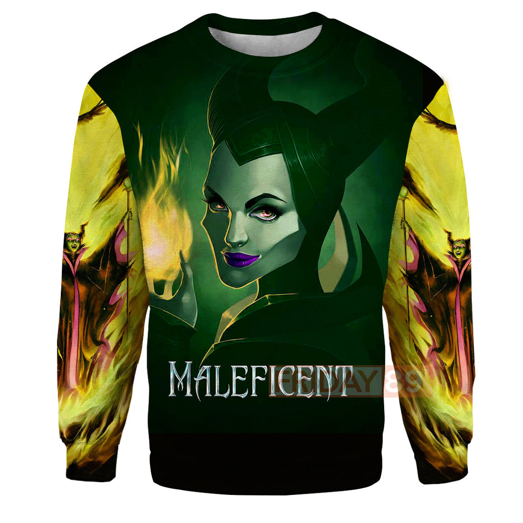 Maleficent T-shirt Maleficent Beauty Art 3D T-shirt Cool DN Hoodie Sweater Tank