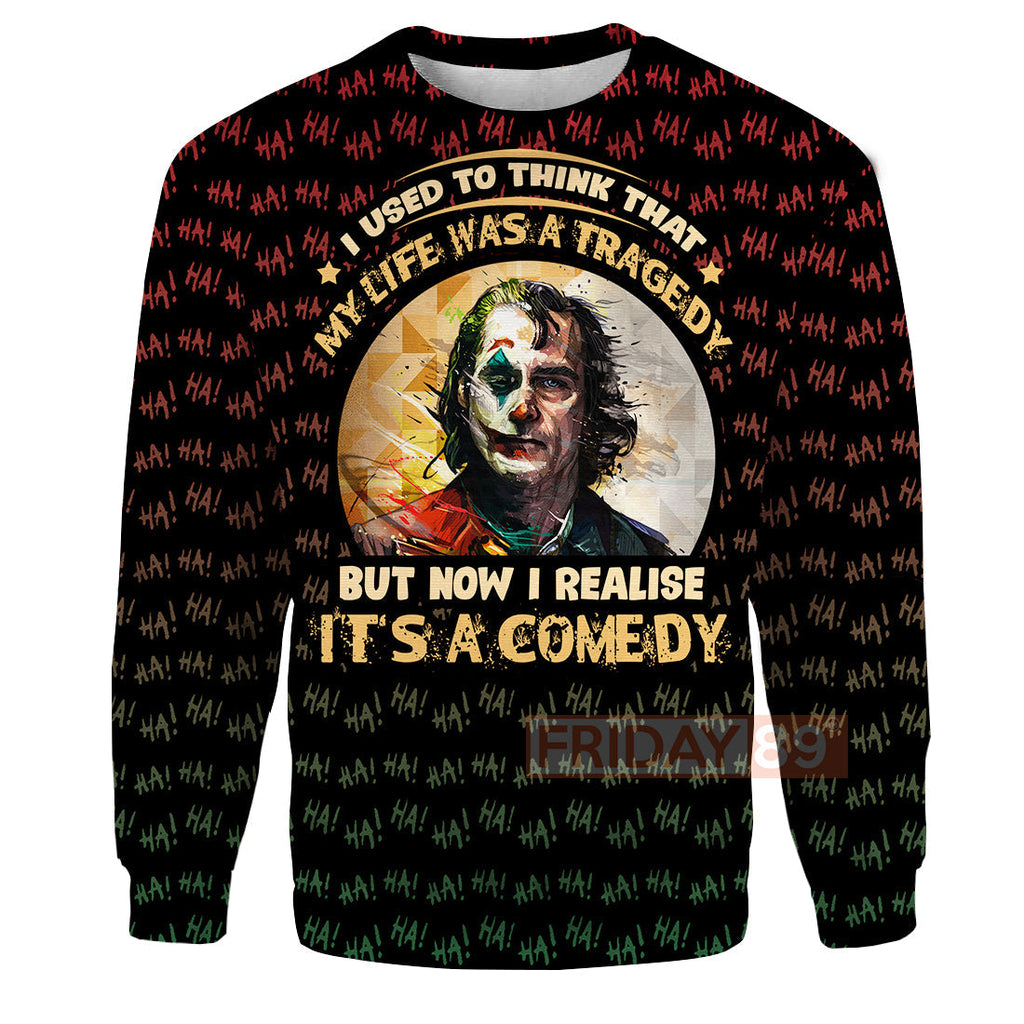  MV Joker Hoodie Life Is A Comedy Shirt High Quality MV Joker Shirt Sweater Tank