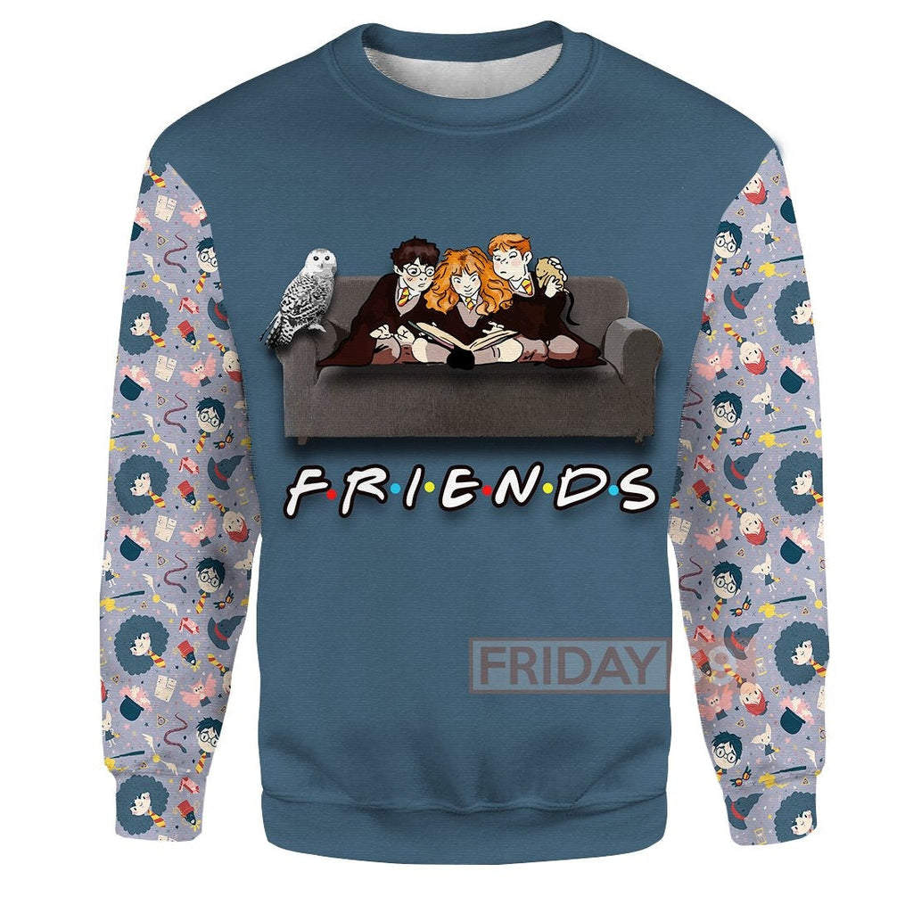  HP T-shirt HP Best Friends Patterns Grey T-shirt High Quality HP Hoodie Sweater Tank 2023