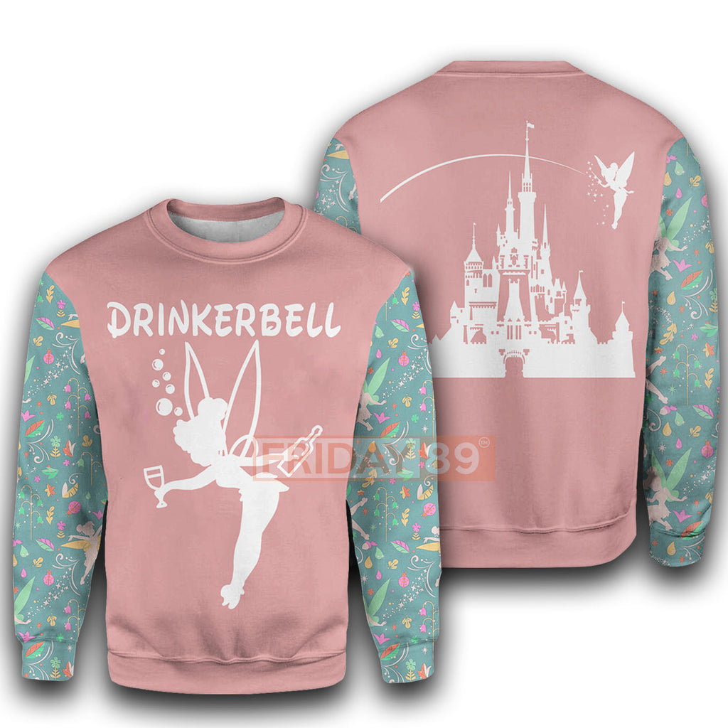 Tinkerbell T-shirt Drinkerbell Drinking Fairy T-shirt Funny DN Hoodie Sweater Tank