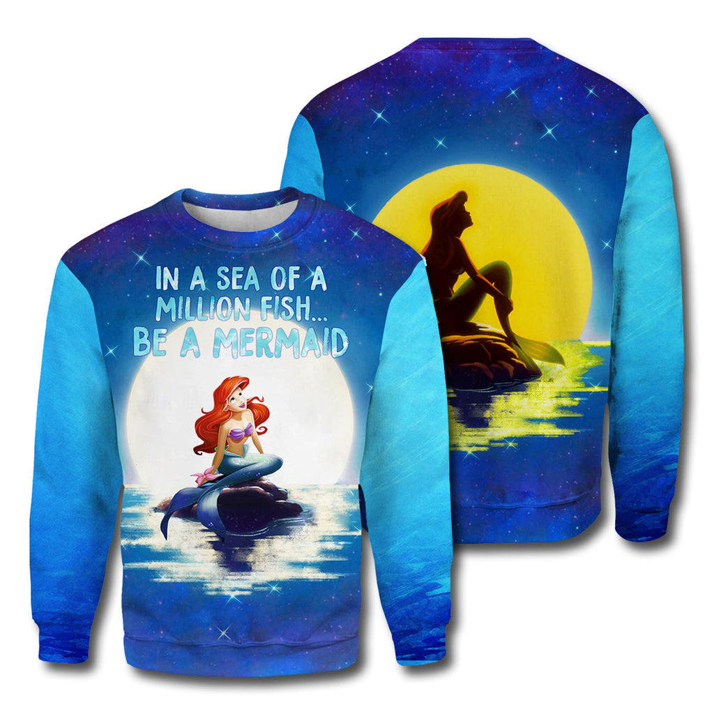 TLM T-shirt Be A Mermaid 3D Print T-shirt Amazing DN Hoodie Sweater Tank