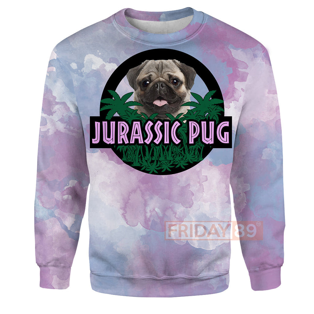  Dog Hoodie Jurassic Pug Tie Dye T-shirt Amazing High Quality Dog Shirt Sweater Tank 2023