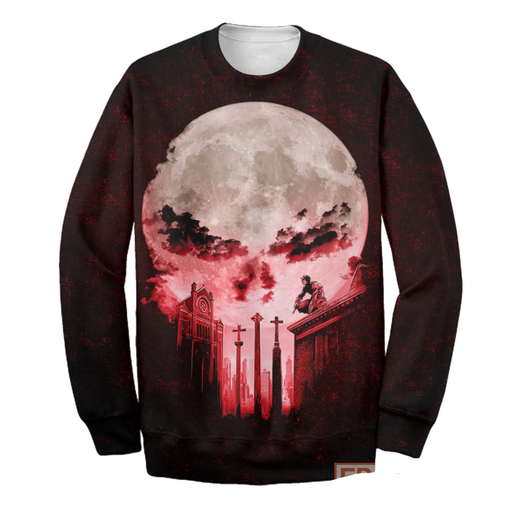  MV Punisher Hoodie Punisher Red Moon 3D Print T-shirt MV Punisher Shirt Sweater Tank 2024