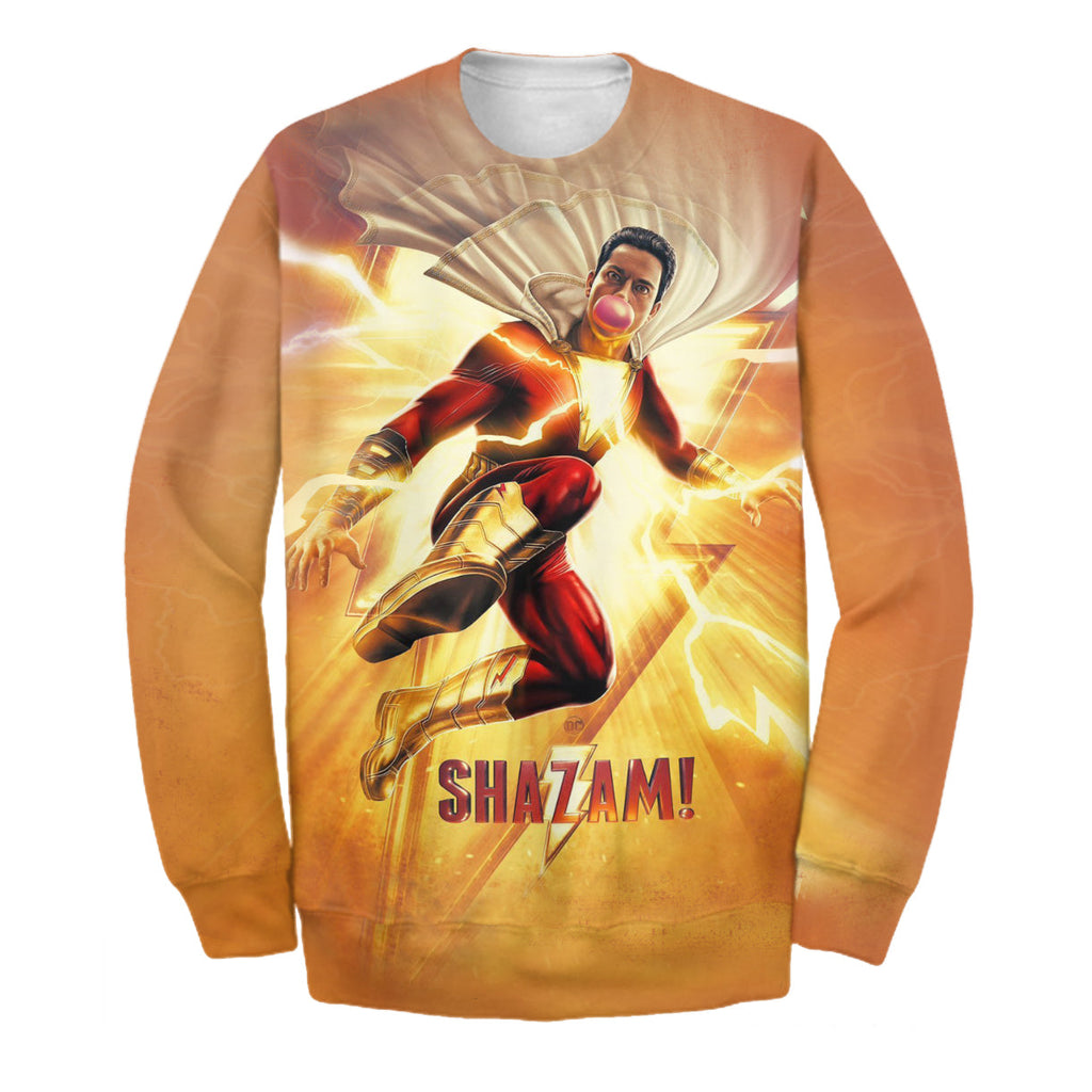  Shazam DC Hoodie Shazam Limited Edition 3D Print Shirt Shazam DC Shirt Sweater Tank