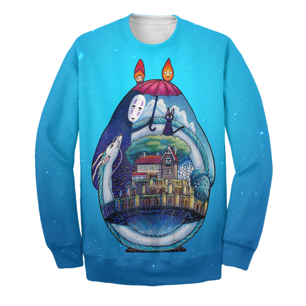  S.Ghibli Hoodie Spirited Away 3D Print T-shirt Awesome S.Ghibli Shirt Sweater Tank 