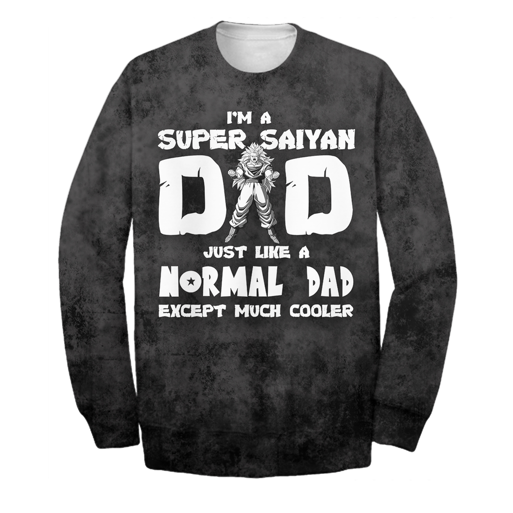  DB Father Hoodie Super Saiyan Dad T-shirt Awesome DB Shirt Sweater Zip 