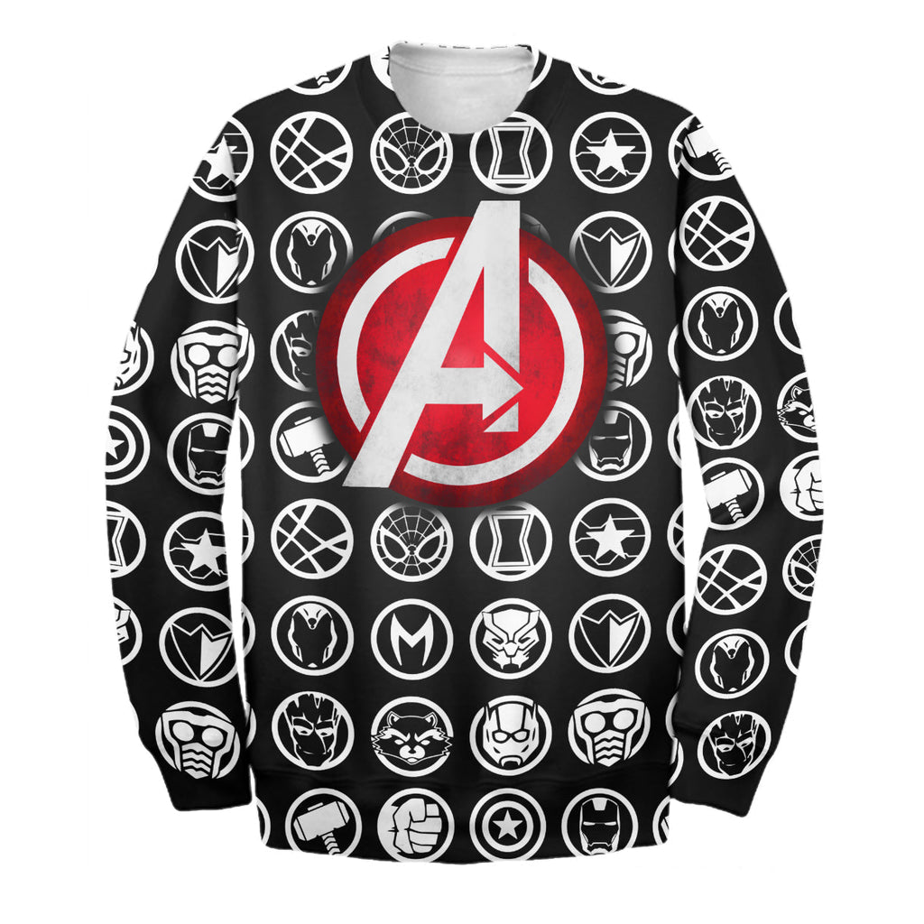  MV Avengers Hoodie The A Logo 3D Print T-shirt Awesome MV Shirt Sweater Tank 2024