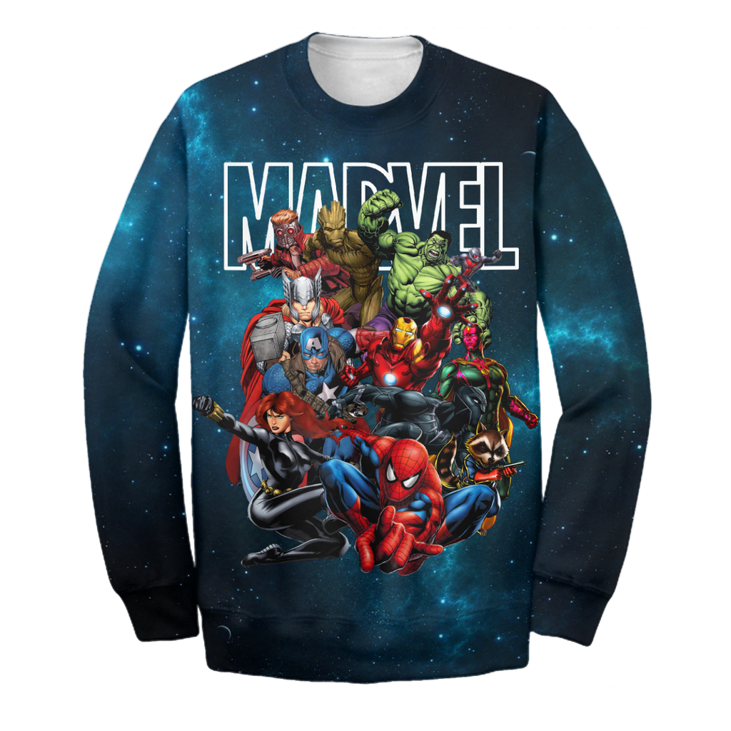  MV Hoodie Marvel Avengers Guardians of The Galaxy Team 3D Print T-shirt MV Shirt Sweater Tank 2024