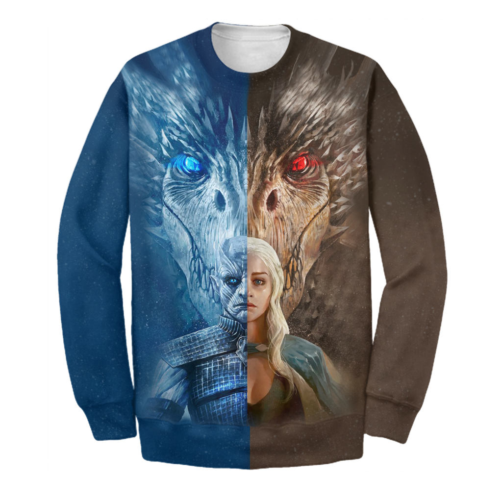  GOT T-shirt Ice & Fire Dragon Got 3D Print T-shirt GOT Hoodie Sweater Tank 