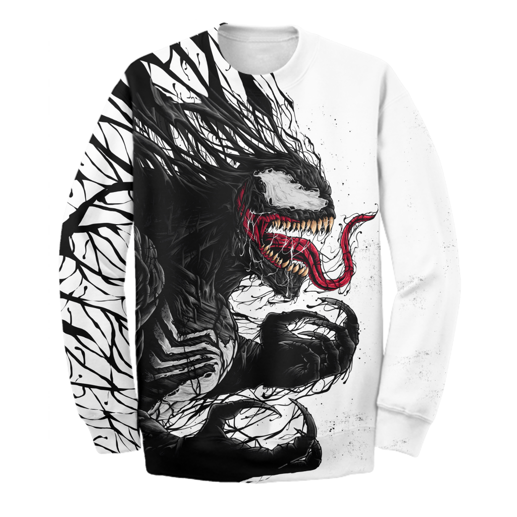  Venom Hoodie Black & White  New Carnage T Shirt MV Venom Shirt Sweater Tank 2024
