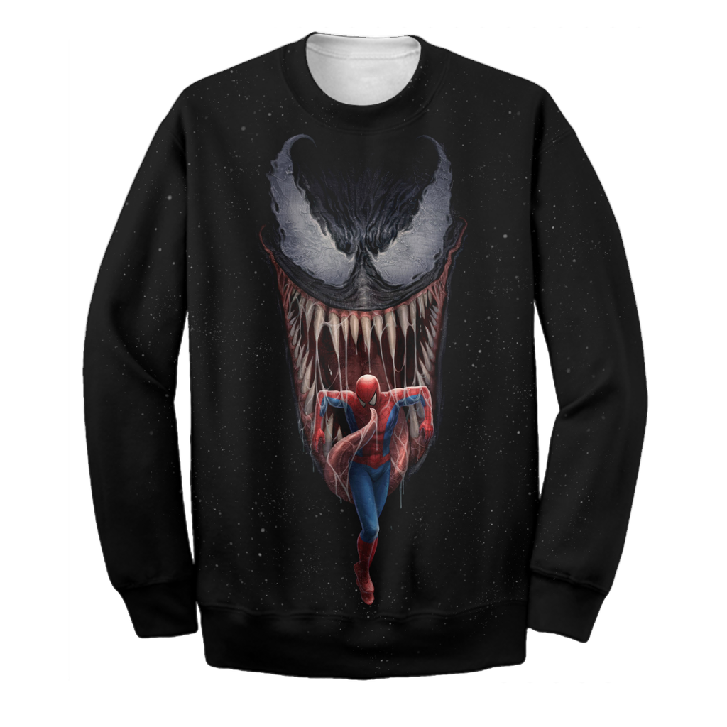  Venom MV Hoodie Spider Man & Venom 3D Print T-shirt Cool Venom MV Shirt Sweater Tank 2024