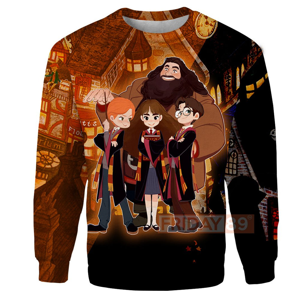 HP Village And Friends Over Print Hoodie T-shirt