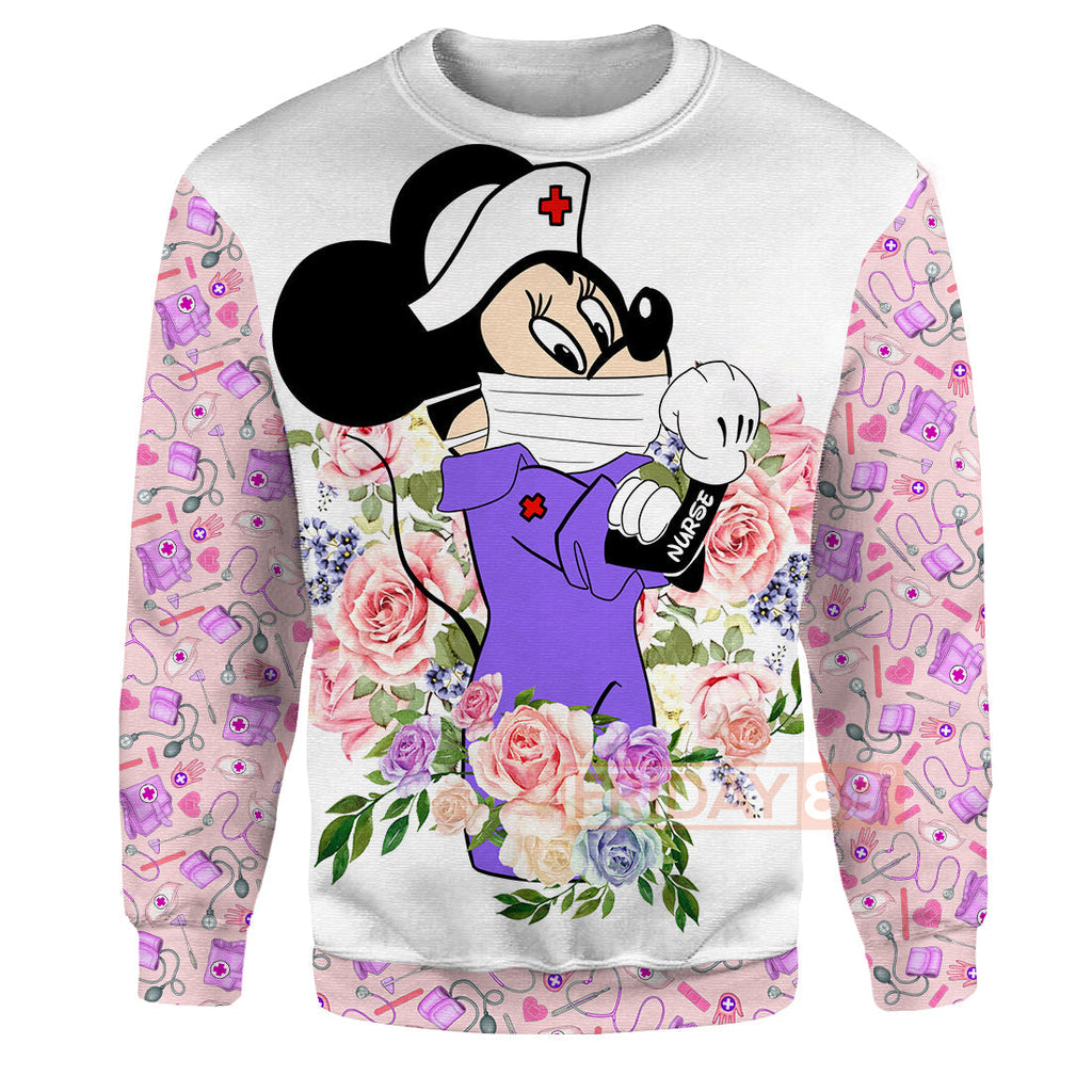  DN T-shirt Minnie Nurse Unbreakable Long Sleeve 3D Print T-shirt High Quality DN Nurse Hoodie Sweater Tank