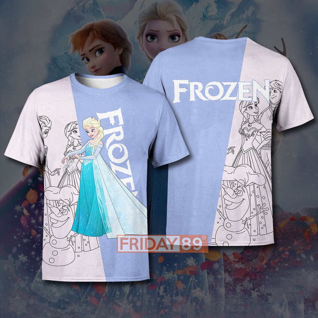 Frozen T-shirt Princess Elsa and Anna Frozen T-shirt Awesome DN Elsa Hoodie Sweater Tank