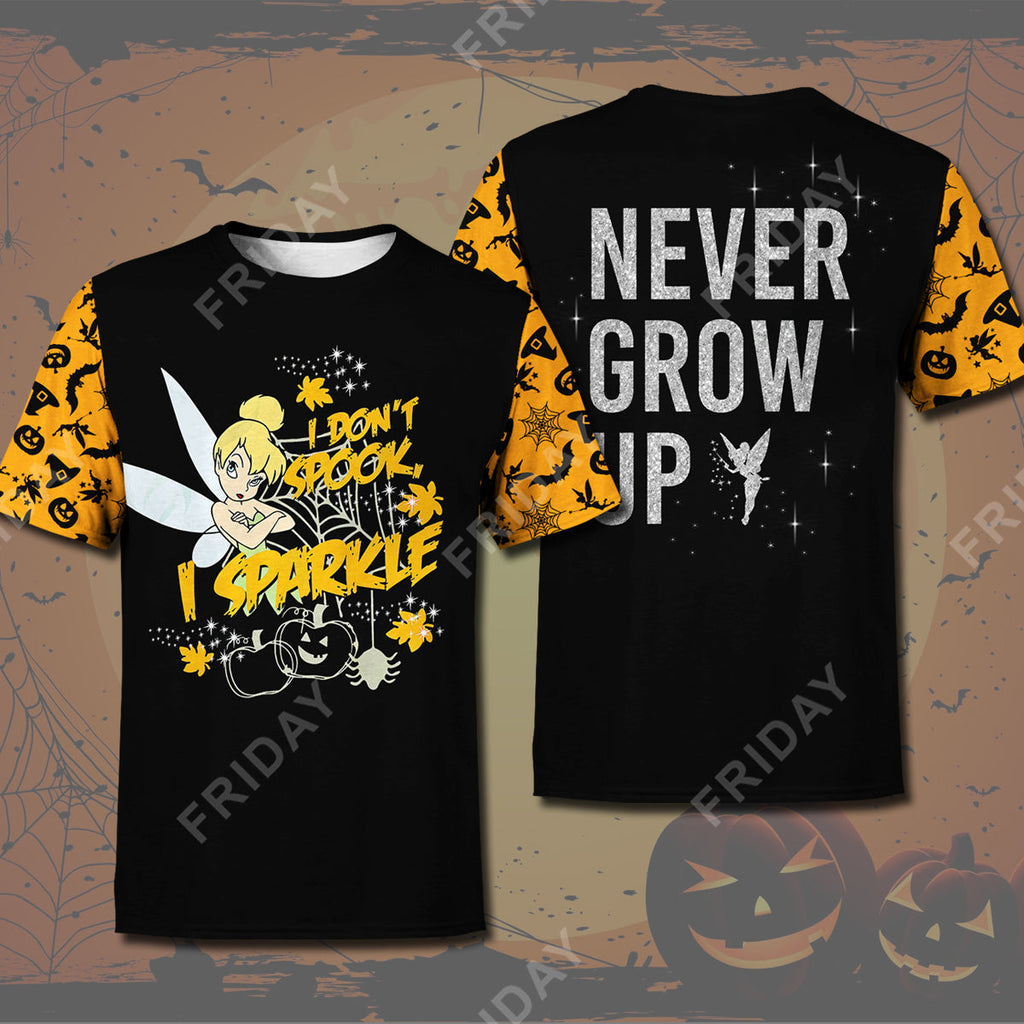  DN T-shirt Tinker.B I Don't Spook I Sparkle Halloween T-shirt Amazing Tinkerbell Hoodie Sweater Tank