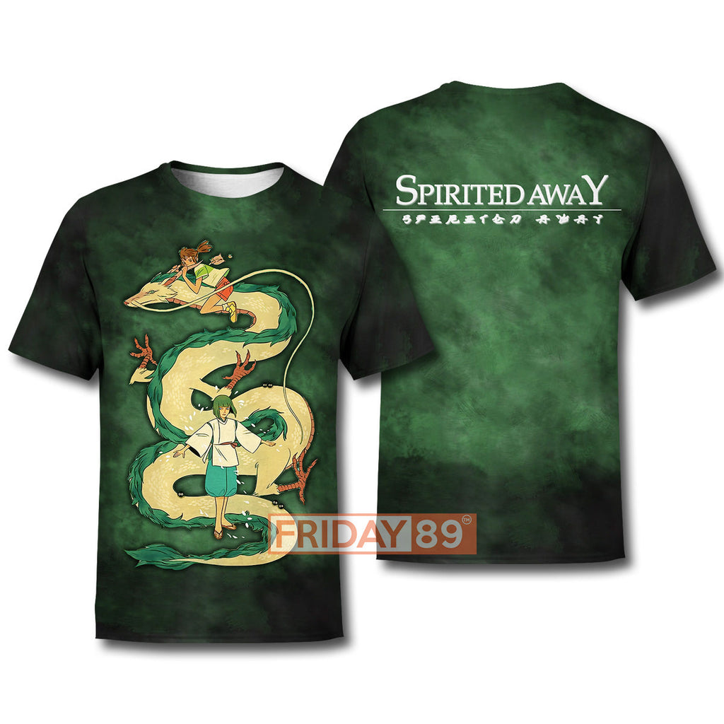  S.Ghibli Spirited Away Hoodie S.Ghibli Spirited Away Chihiro Hako Dragon T-shirt S.Ghibli Spirited Away Shirt Sweater Tank 