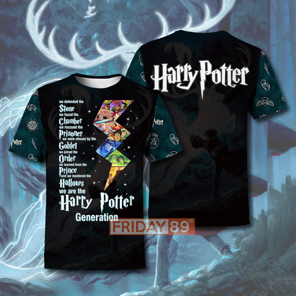  HP T-shirt Generation We Defended The Stone 3D Print T-shirt High Quality HP Hoodie Sweater Tank 2025