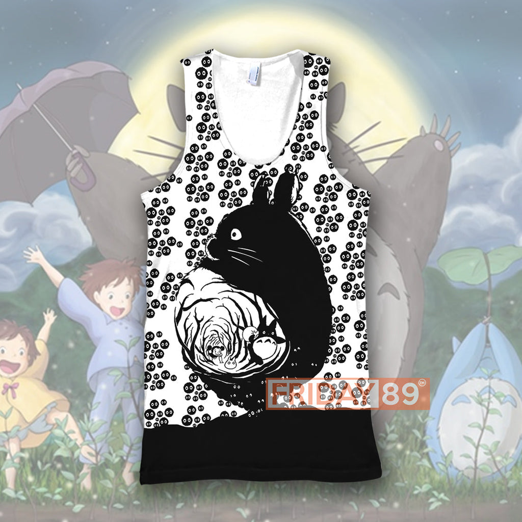  S.Ghibli T-shirt S.Ghibli Totoro Dust Bunnies Totoro Art 3D Print T-shirt Amazing High Quality S.Ghibli Totoro Hoodie Sweater Tank 