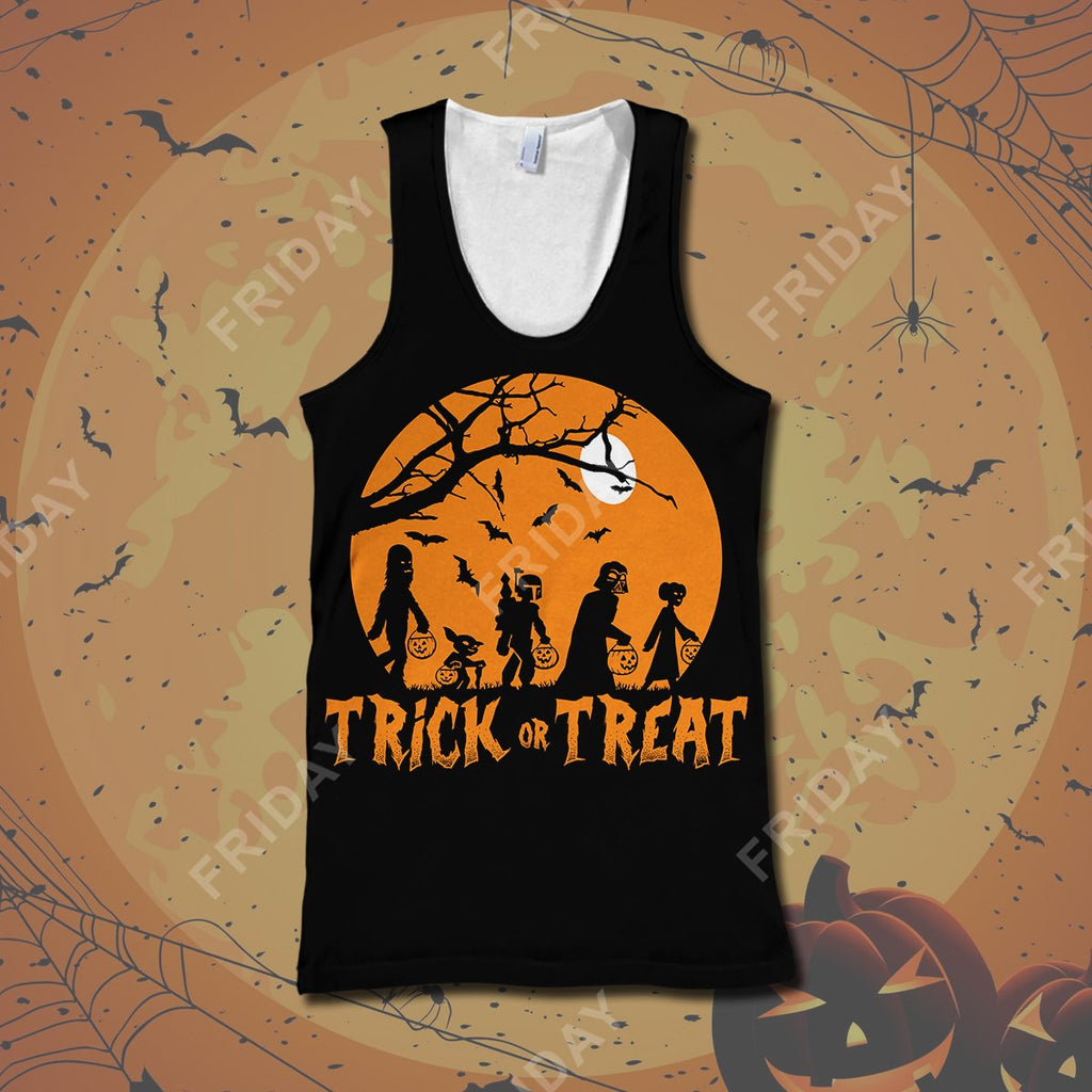  SW T-shirt Trick Or Treat Hapy Halloween T-shirt High Quality SW Halloween Hoodie Sweater Tank 2024