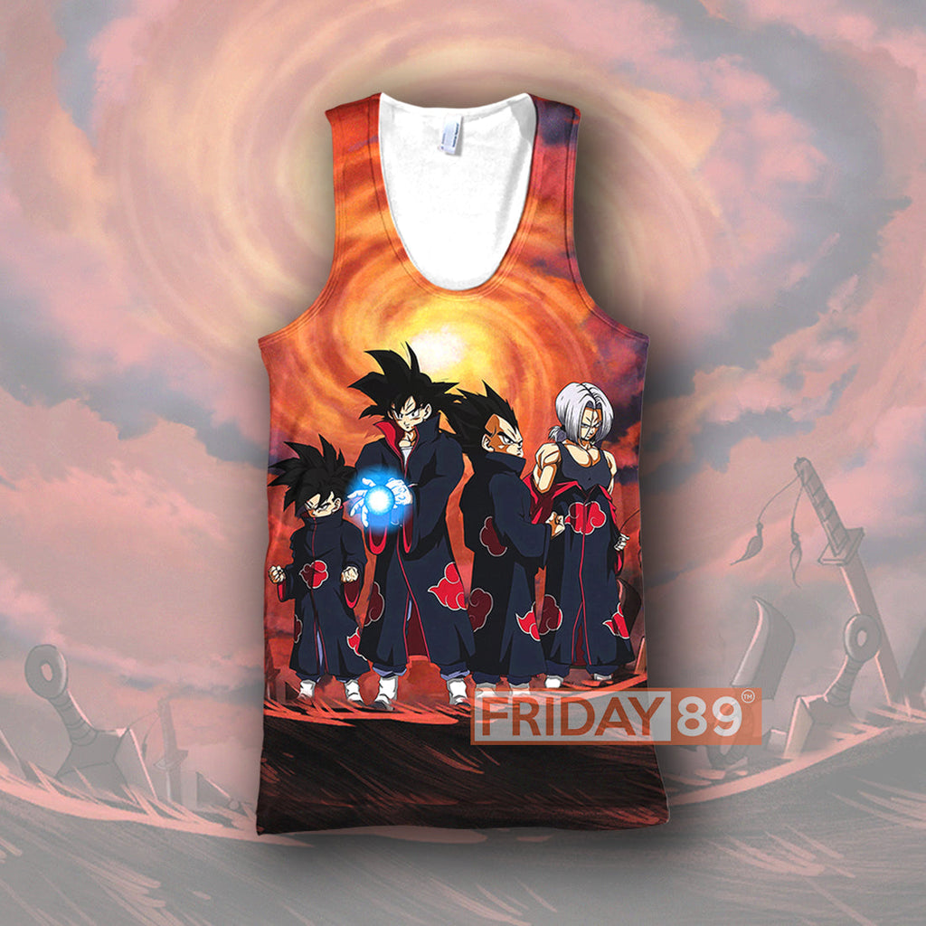  DB T-SHIRT DB SONGOKU VEGATA GOHAN TRUNKS AKATSUKI CLOUD T-SHIRT COOL DB HOODIE SWEATER TANK 